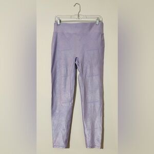 Bandier Center Stage Geo Jacquard Legging In Lilac Haze